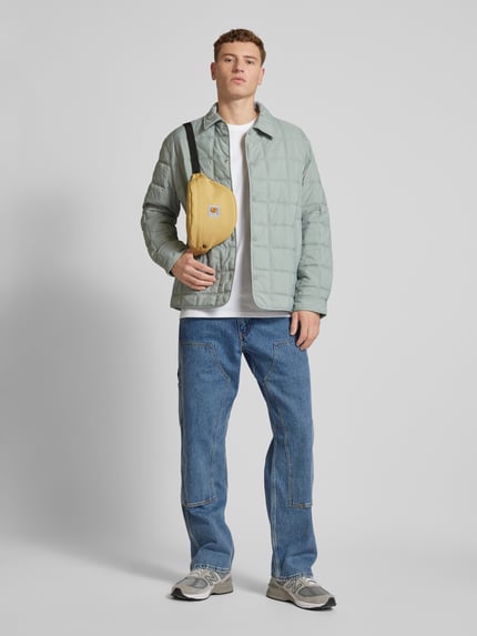 Calvin Klein Jeans Gewatteerd jack met drukknoopsluiting Steengrijs - 1