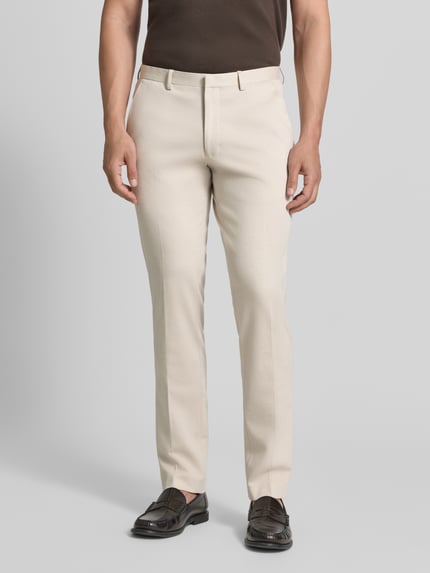MCNEAL Slim Fit Hose aus Viskose-Mix Modell 'Harold' Beige 4