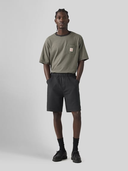 Levi's® Regular Fit Sweatshorts aus reiner Baumwolle Anthrazit 4