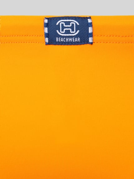 HOM Zwembroek in effen design, model 'SEA LIFE' Oranje - 2