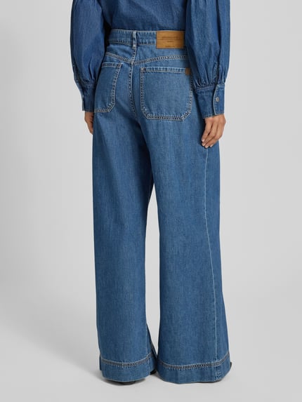 Weekend Max Mara Wide Leg Jeans aus reiner Baumwolle Modell 'VEGA' Jeansblau 5