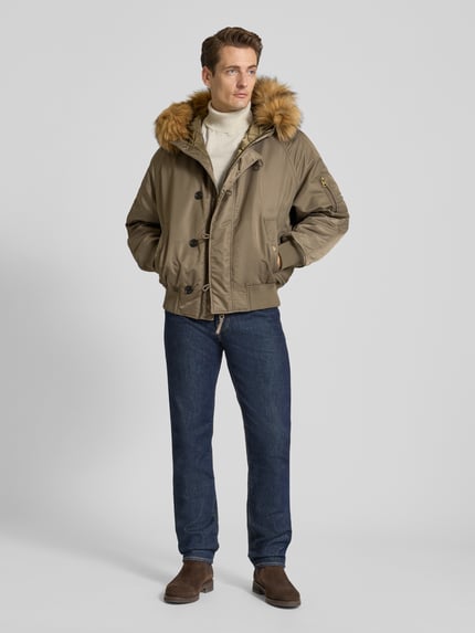 HUGO Comfort fit functioneel jack in bomberstijl, model 'BRAKO2541' Middengrijs - 1