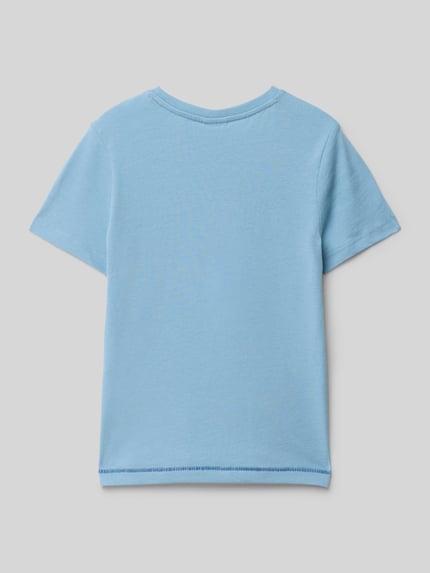 s.Oliver RED LABEL Regular Fit T-Shirt aus reiner Baumwolle Hellblau 3