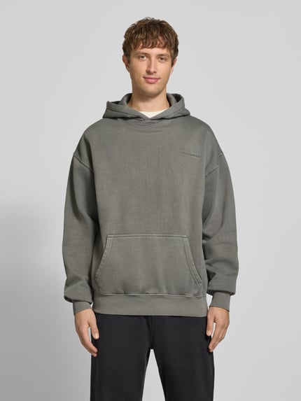 PEGADOR Oversized Hoodie aus Baumwoll-Mix Dunkelgrau 4