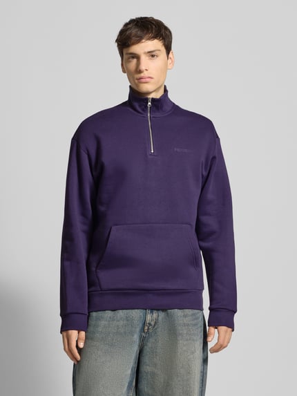 REVIEW Sweatshirt mit Label-Print Lila 4