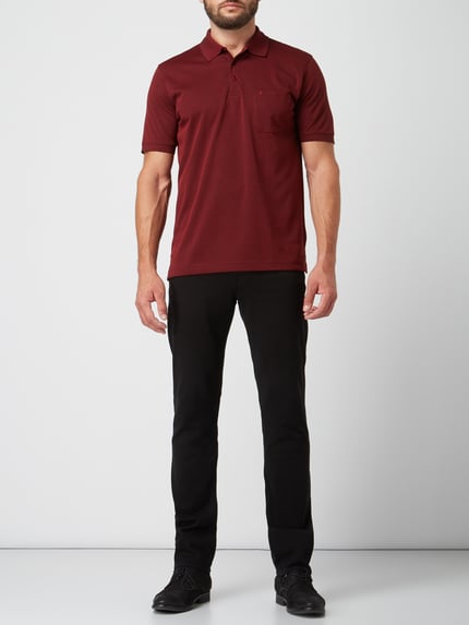 RAGMAN Regular Fit Poloshirt mit Brusttasche Bordeaux 1