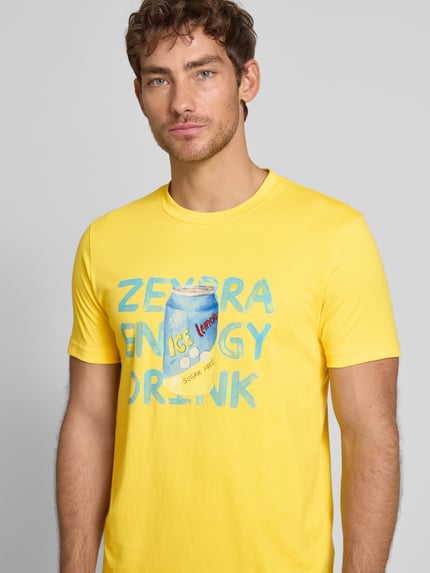 Zeybra T-Shirt mit Motiv-Print Aqua 3