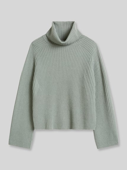 Marc O'Polo Turtleneck mit Label-Detail Aqua 2