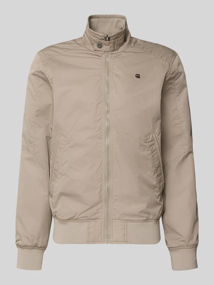 Produktfoto, Jacke mit Stehkragen und Reißverschluss von G-Star Raw aus Baumwoll-Mix in Beige, Regular-Fit, glatte Struktur