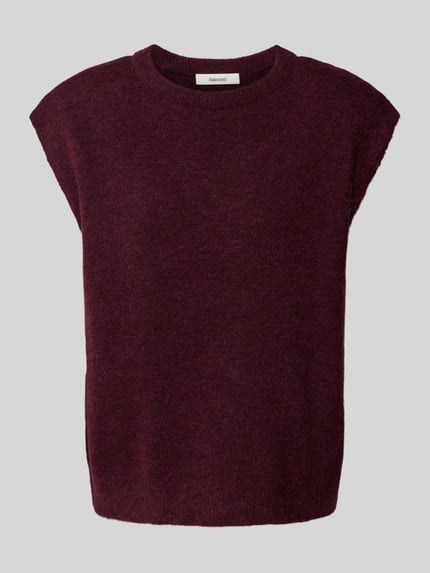 Selected Relaxed Fit Pullunder aus Woll-Mix Modell 'LULU' Pflaume 2