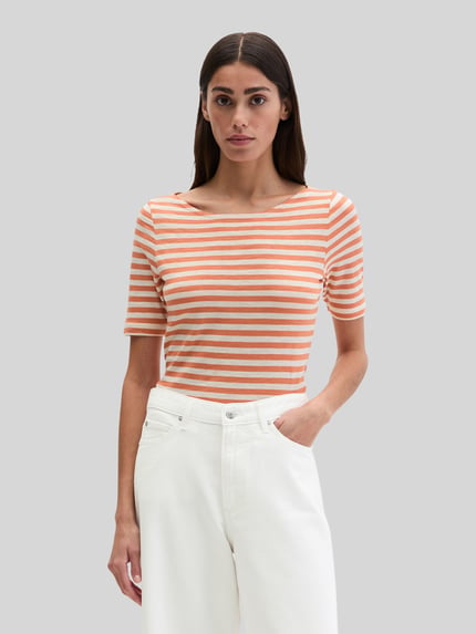 Marc O'Polo regular fit T-shirt van puur katoen Oranje - 4
