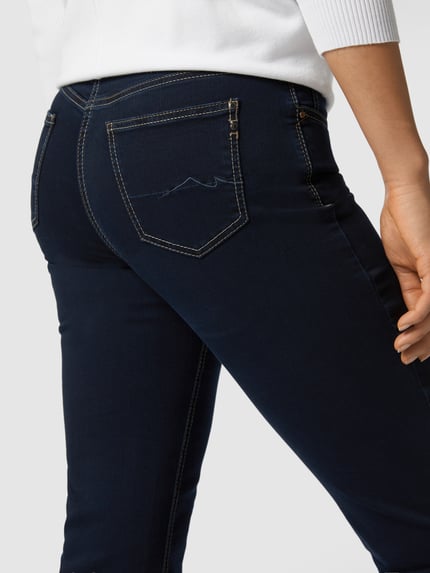 MAC Straight-Fit Jeans mit Stretch-Anteil Modell 'MELANIE' Marine 3