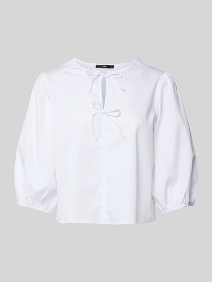 zero Regular fit blouse met druppelvormige hals Wit - 2