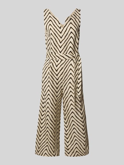 Tom Tailor Regular Fit Jumpsuit aus Leinen-Viskose-Mix Beige 2
