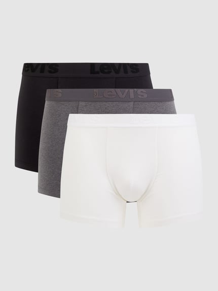 Levi's® Trunks mit Stretch-Anteil im 3er-Pack Mittelgrau Melange 1