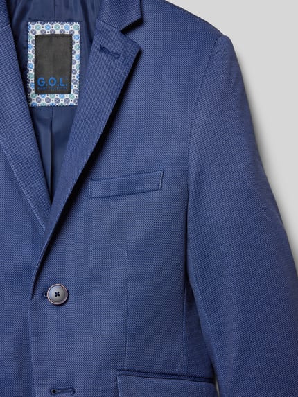 G.O.L. Slim fit blazer met reverskraag Marineblauw - 2