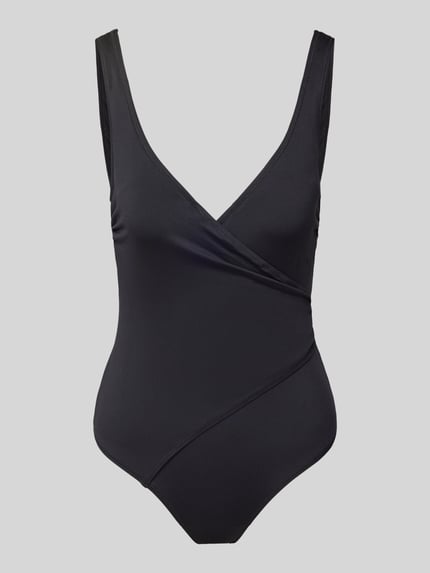 MAGIC Bodyfashion Strój kąpielowy w stylu kopertowym Czarny 1