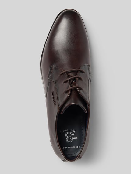 bugatti Derby mit Label-Detail Modell 'Gapo' Dunkelbraun 3