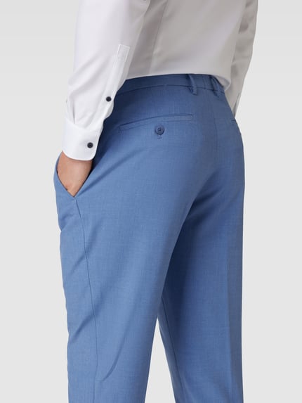 MCNEAL Spodnie garniturowe o kroju slim fit z francuskimi wpuszczanymi kieszeniami Niebieski 3