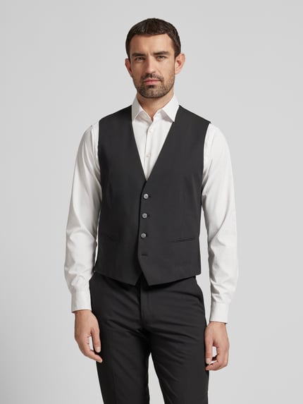 MCNEAL Gilet met paspelzakken Zwart - 4