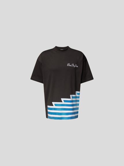 Blue Sky Inn t-shirt o kroju oversized z wyhaftowanym logo Czarny 2