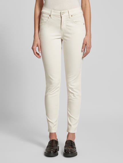 CAMBIO Slim Fit Jeans mit verkürztem Schnitt Modell 'PIPER' Offwhite 4