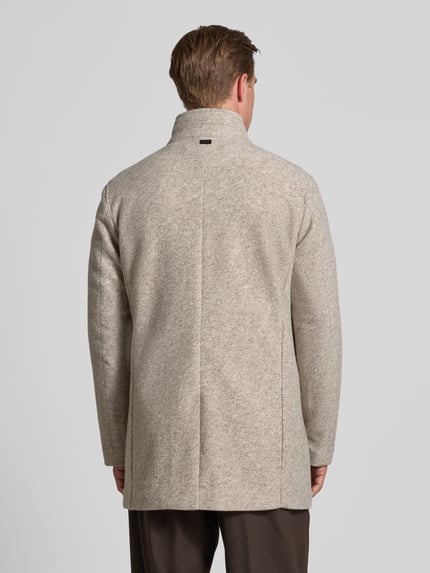 Strellson Regular Fit Mantel mit Woll-Anteil Modell '11 FYNN' Beige 5