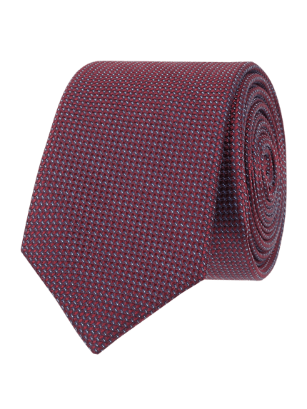 Willen Zijden stropdas in klassiek model (6 cm) Bordeaux - 1