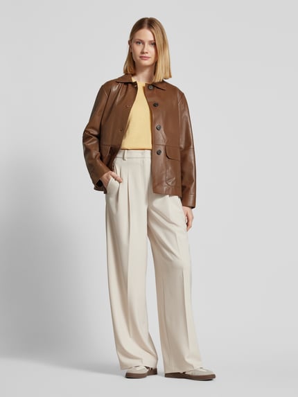 Weekend Max Mara Jack in leerlook, model 'KAYA' Hazelnoot - 1