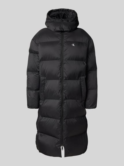 Calvin Klein Jeans Regular Fit Steppmantel mit Logo-Print Black 2