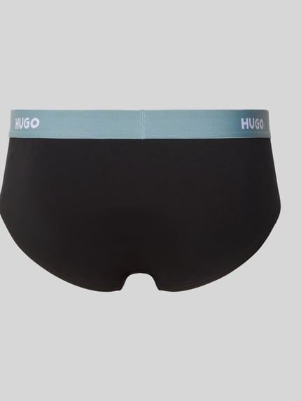 HUGO Slips im 3er-Pack aus Baumwoll-Mix Black 3