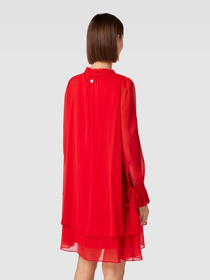 JOOP! Knielanges Kleid mit Schlüsselloch-Ausschnitt Rot 5