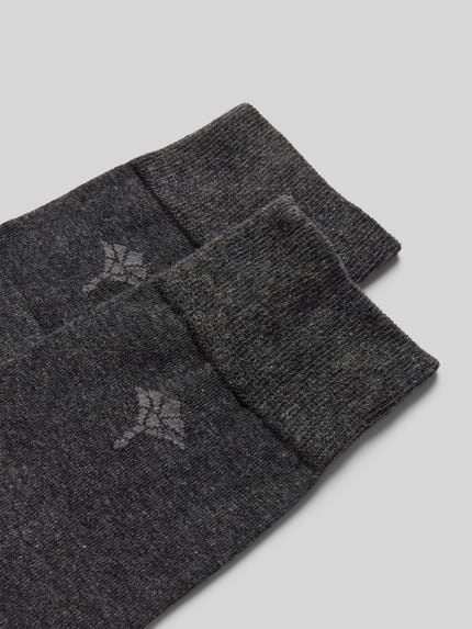 JOOP! COLLECTION Socken mit Label-Print im 2er-Pack Anthrazit 2