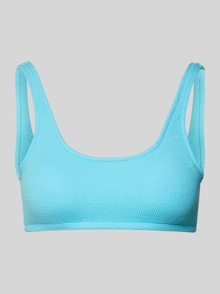 Banana Moon Bustier-Bikini-Oberteil mit Label-Detail Modell 'JUSTIN' Helltuerkis 1