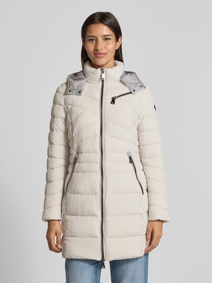Gil Bret Gewatteerde mantel met tweewegritssluiting Offwhite - 4