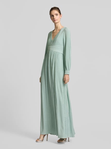Adrianna Papell Abendkleid mit V-Ausschnitt Mint 1