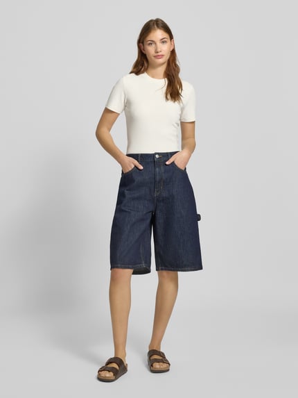 Marc O'Polo DENIM T-shirt in riblook Wit - 1