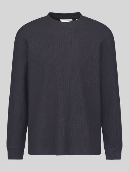 Tom Tailor Denim Relaxed Fit Langarmshirt mit Rundhalsausschnitt Graphit 2