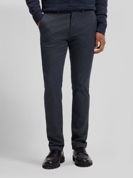 BOSS Orange Slim Fit Chino aus Baumwoll-Mix Modell 'Chino Slim 2' Marine 4