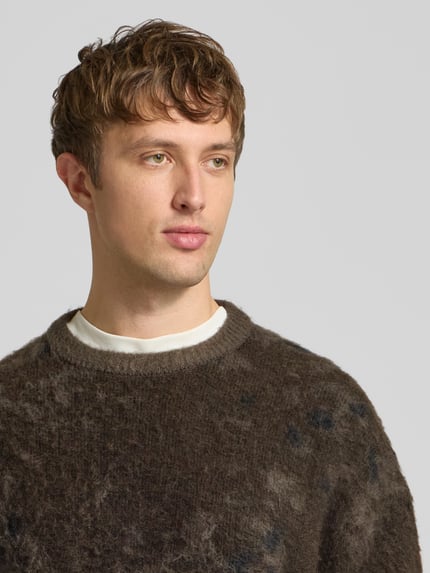 ONLY & SONS Regular Fit Pullover mit Woll-Anteil Modell 'WILLIS' Schlamm 3