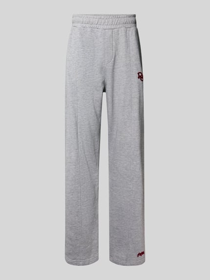 PEGADOR Sweatpants mit elastischem Bund Hellgrau Melange 2