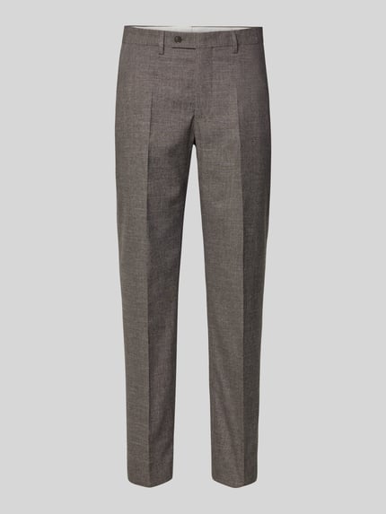 Slim Fit Anzughose mit Bügelfalten Shop The Look MANNEQUINE