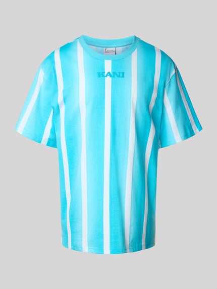 Karl Kani T-Shirt mit Label-Print Hellblau 2