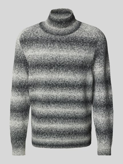 DRYKORN Półgolf Sweter z dodatkiem wełny Model 'EDDARD' Średnioszary 2