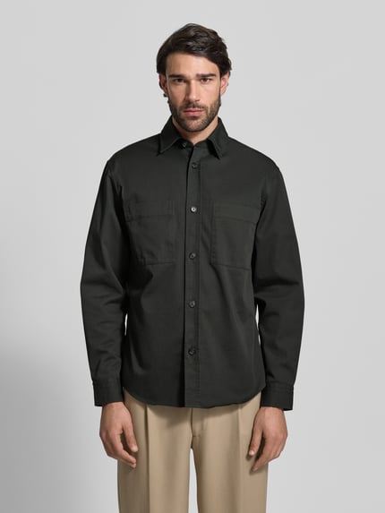 BOSS Krój relaxed fit koszula-kurtka z czystej Bawełna Model 'H-OWEN-K-2PP-261' Khaki 4