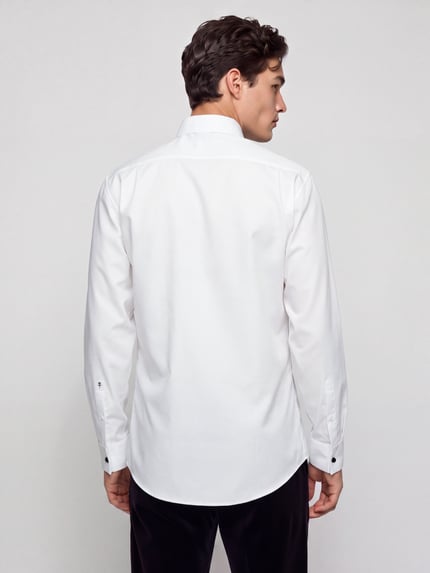 Seidensticker Modern Fit Businesshemd mit verdeckter Knopfleiste Weiss 5