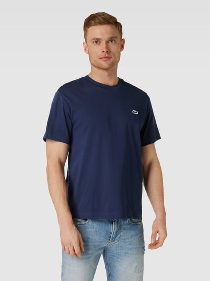 Lacoste T-Shirt mit Logo-Detail Modell 'BASIC ON' Marine 4