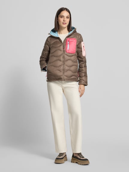 Peak Performance Steppjacke mit Reißverschlusstaschen Modell 'HELIUM' Taupe 1