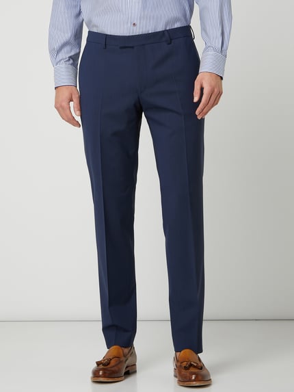 JOOP! COLLECTION Spodnie od garnituru o kroju slim fit z dodatkiem streczu model ‘Blayr’ Granatowy 4