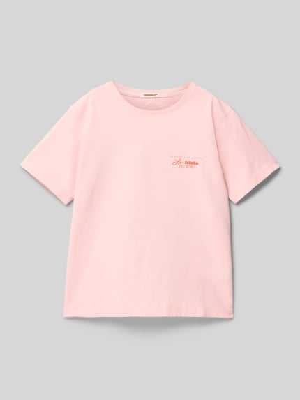 JACK & JONES T-Shirt mit Label-Print Modell 'ALMERIA' Rosa 1